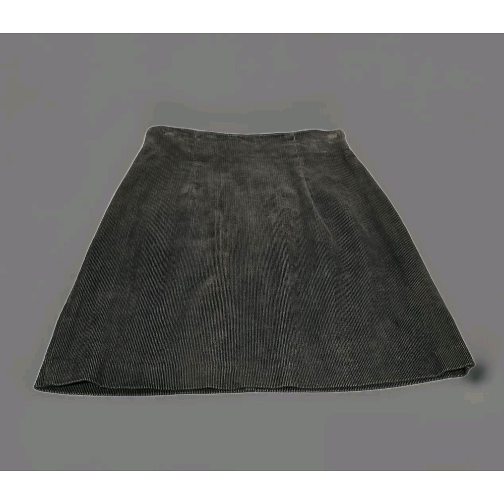 Vintage Cristina Corduroy Black Skirt,  Made In USA Women's Size 5